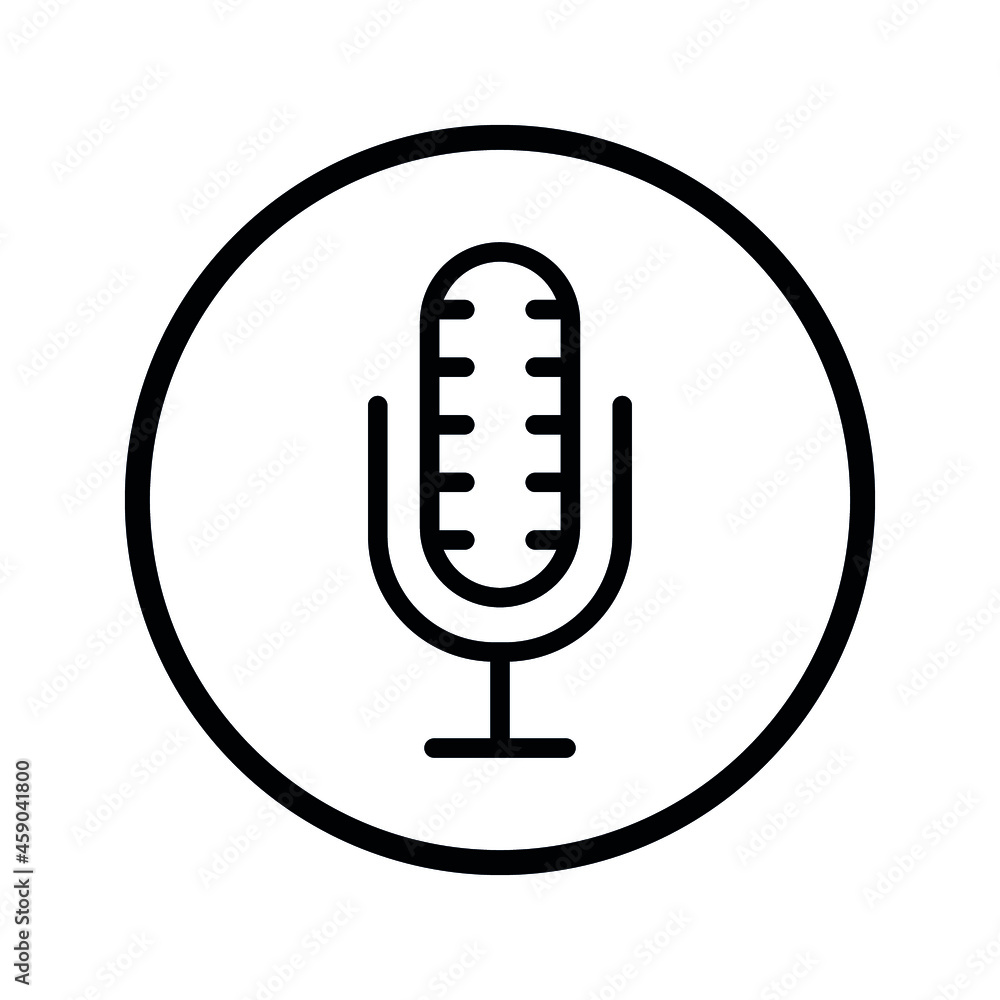 Record Microphone icon vector illustration eps 10, Sound concept. Record Microphone icon vector illustration eps 10, Sound concept.