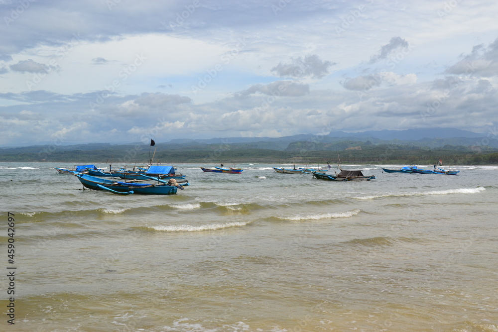 Obraz premium boat on the beach