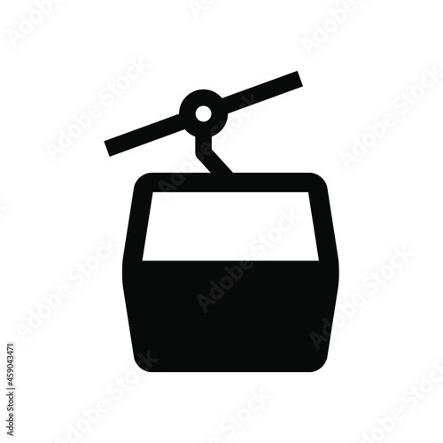 Cable car icon vector graphic