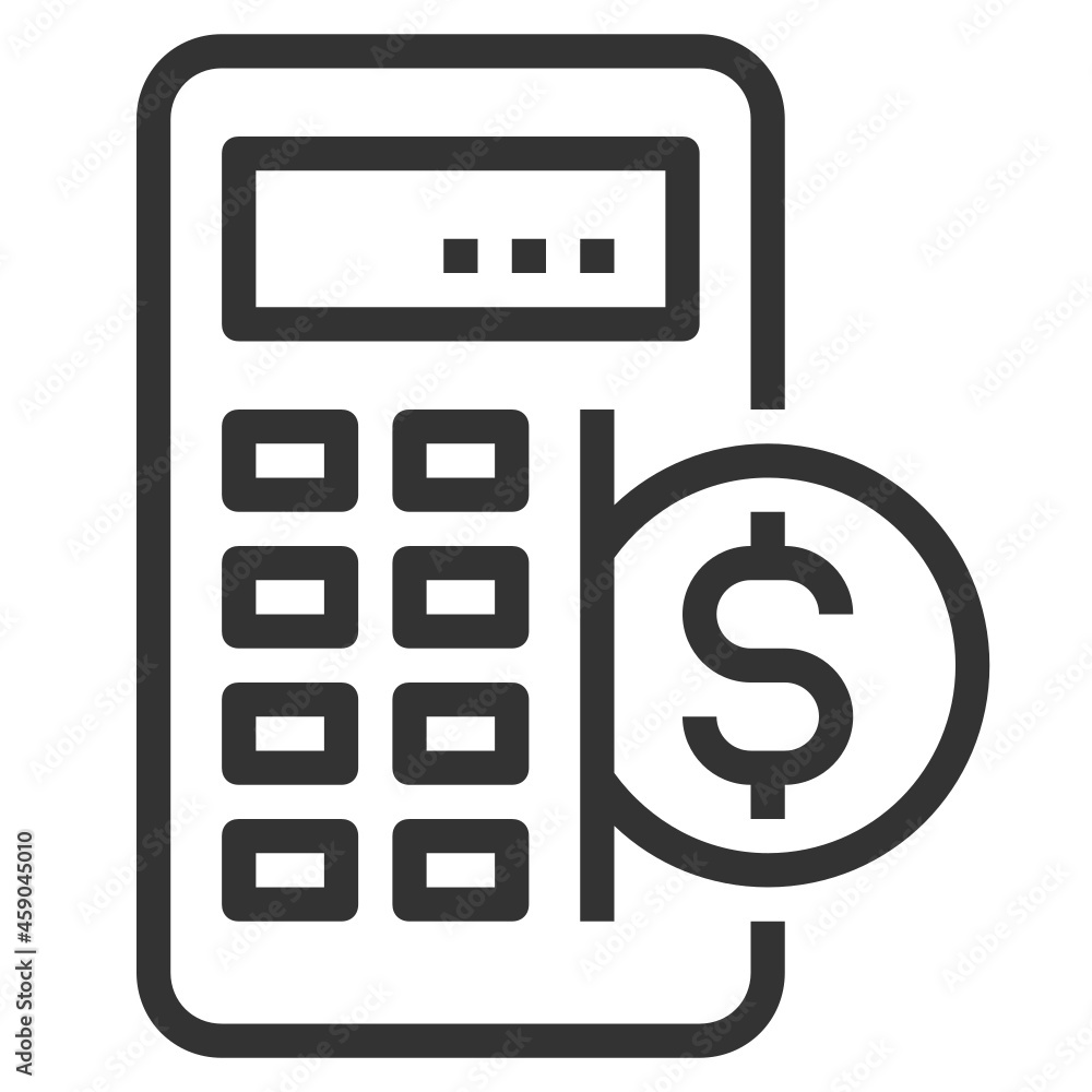 BUDGET LINE ICON BUDGET LINE ICON