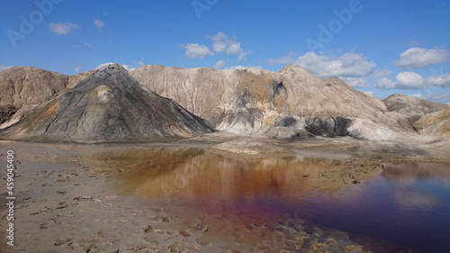 travel photography, landscape of abandoned quarry looks like Mars © uventa