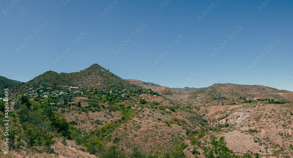 Panorama of Jerome, Arizona with Cleopatra Hill