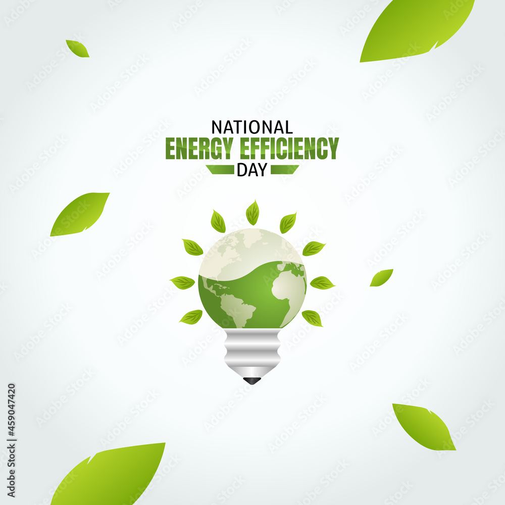 vector graphic of national energy efficiency day good for national