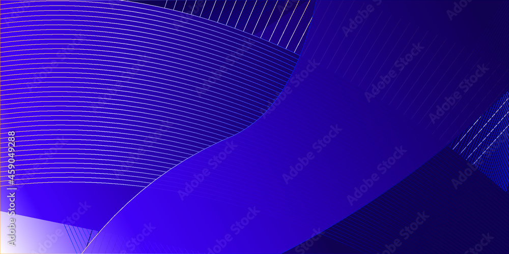 Fototapeta premium Abstract Blue Background Witth Lines
