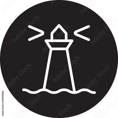 lighthouse glyph icon © Barudak Lier