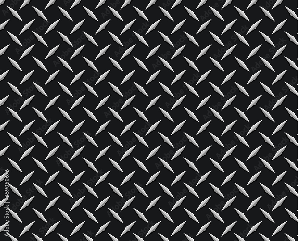 The diamond steel metal sheet texture background, vector illustration. The diamond steel metal sheet texture background, vector illustration.