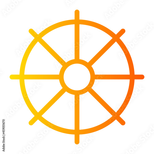 steering wheel gradient icon
