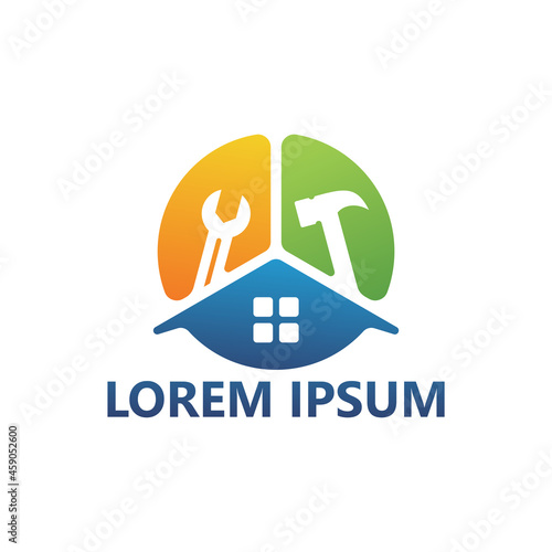 House repair logo template design