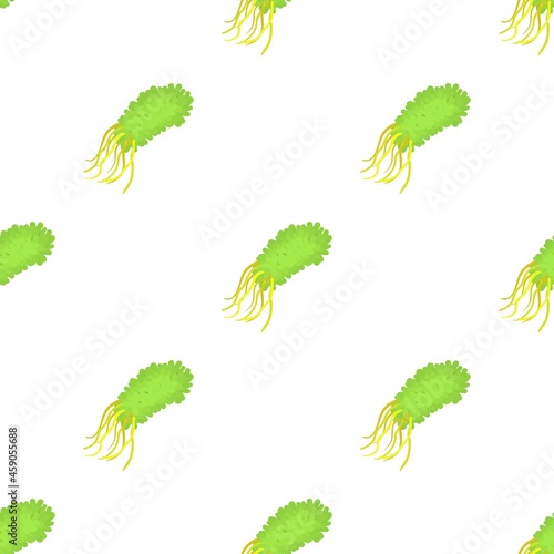 Long bacterium pattern seamless background texture repeat wallpaper geometric vector