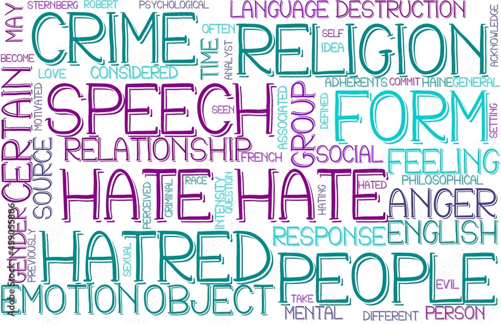 Hate Wordcloud Banner, Wallpaper, Background, Book Cover, Wordart Hate Wordcloud Banner, Wallpaper, Background, Book Cover, Wordart