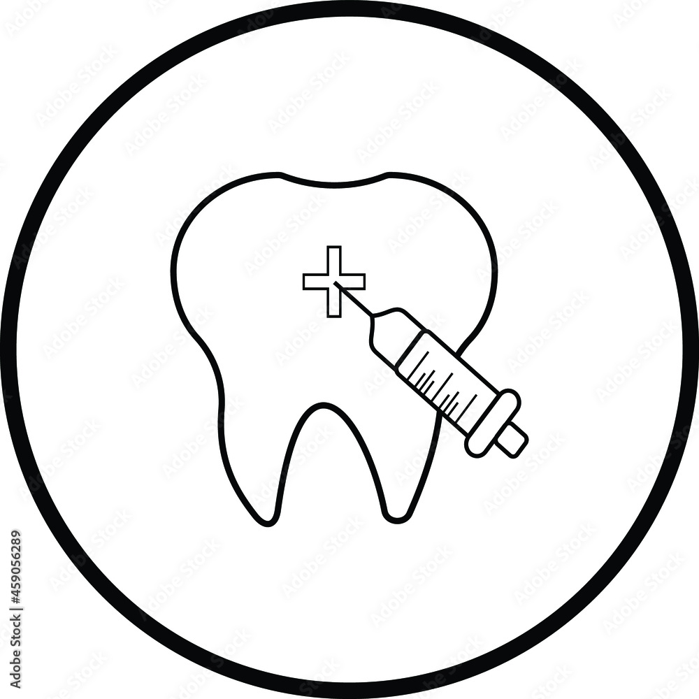 Dental Healthcare Icon in illustration Dental Healthcare Icon in illustration
