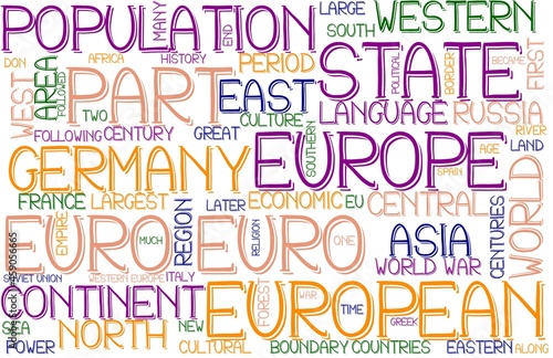 Euro Wordcloud Banner  Wallpaper  Background  Book Cover  Wordart