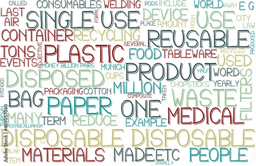 Disposable Wordcloud Banner, Wallpaper, Background, Book Cover, Wordart Disposable Wordcloud Banner, Wallpaper, Background, Book Cover, Wordart