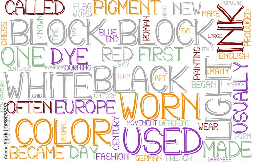 Block Wordcloud Banner, Wallpaper, Background, Book Cover, Wordart