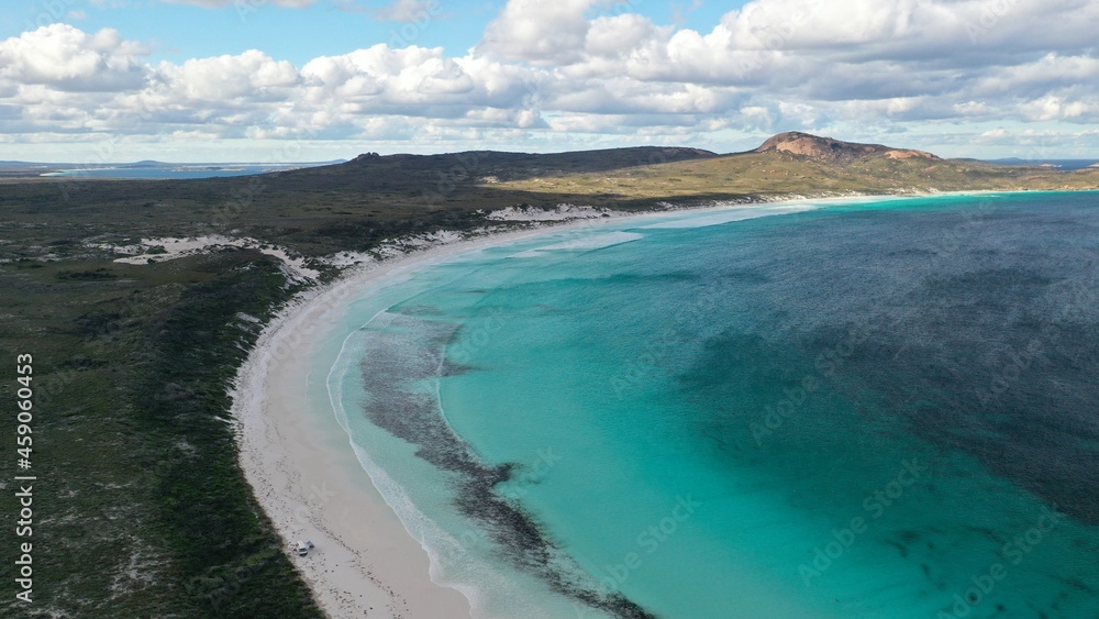 Western Australia white sand beach blue ocean Esperance Lucky bay