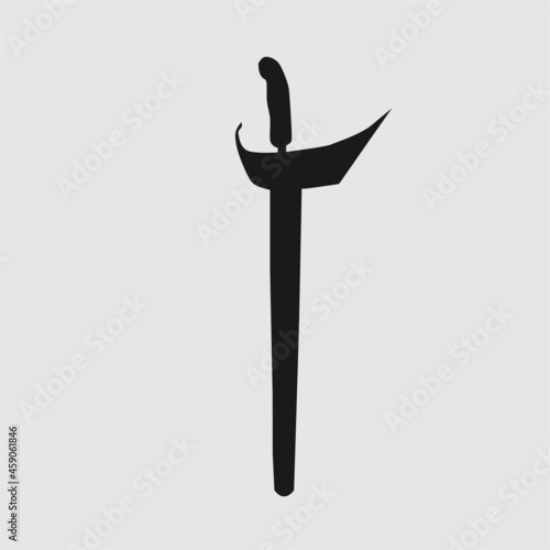 desain vektor keris asal indonesia