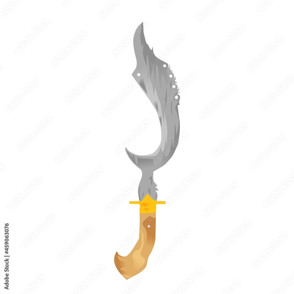 Fototapeta premium Kujang weapon design from Indonesia