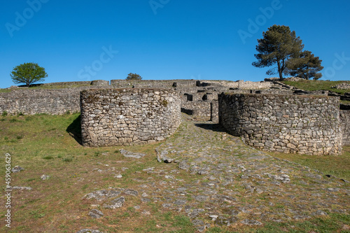 Archaeological site of San Cibrán de Lás. Fortified settlement of pre-Roman origin. Archaeological park of the castrexa culture. Ourense, Galicia, Spain. photo