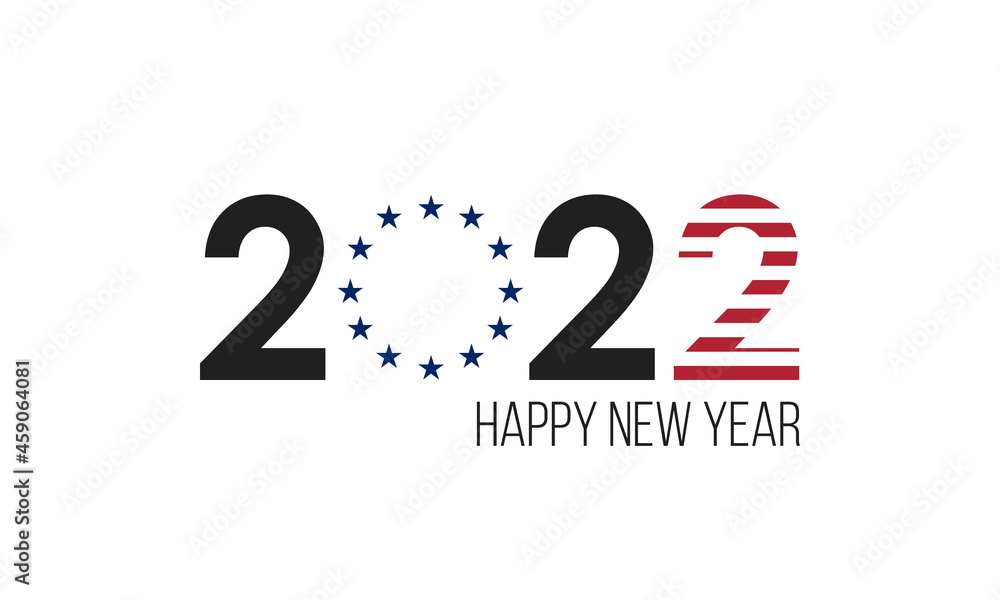 2022 happy new year, simple vector background or cover 2022 happy new year, simple vector background or cover