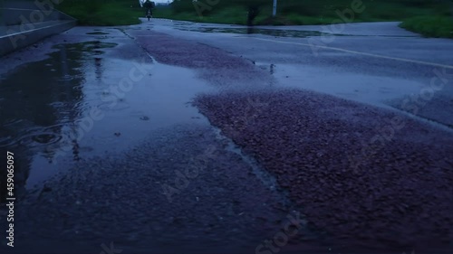 Rain Rainy Exercise Running cycle