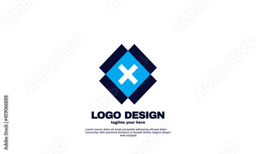 stock abstract idea company logo brand identity design template