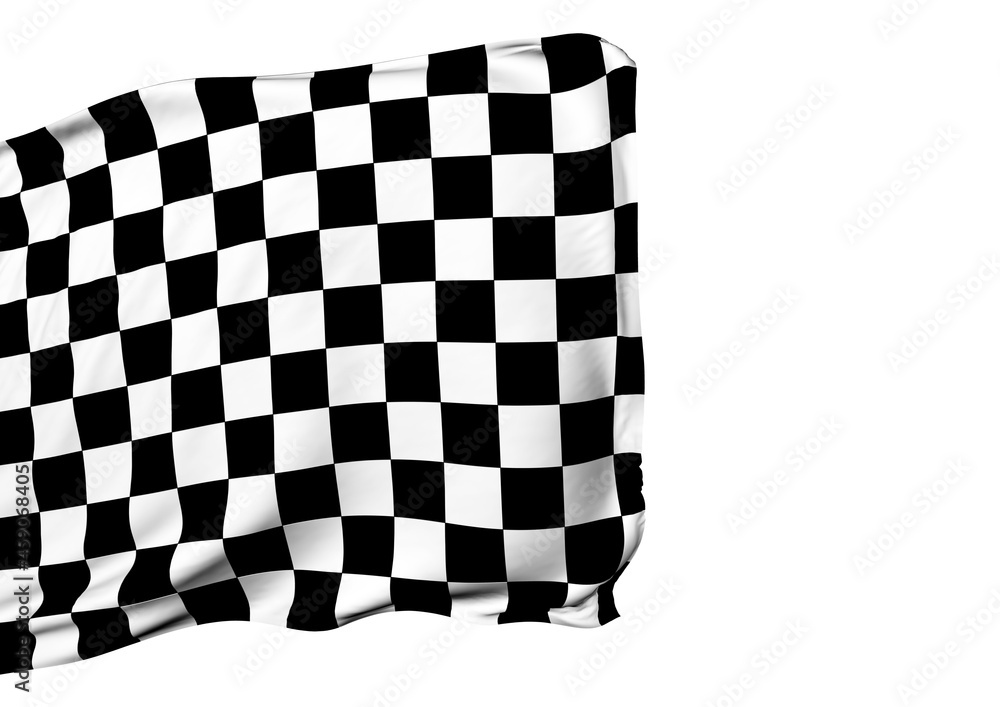 Obraz premium Background with waving racing flag