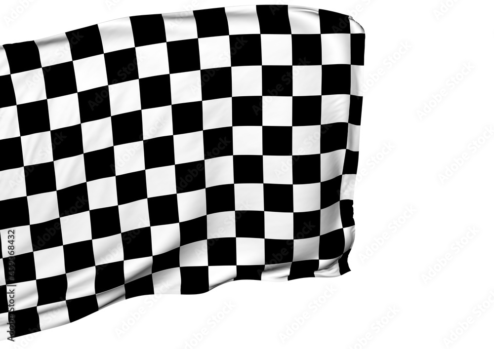 Obraz premium Background with waving racing flag