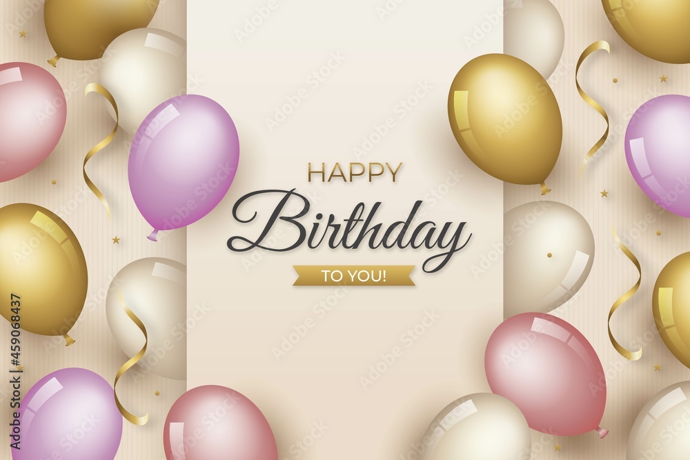 happy birthday background vector design illustration Stock Vector ...