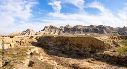 Beautiful canyon in the city of Sangachaly. Azerbaijan.