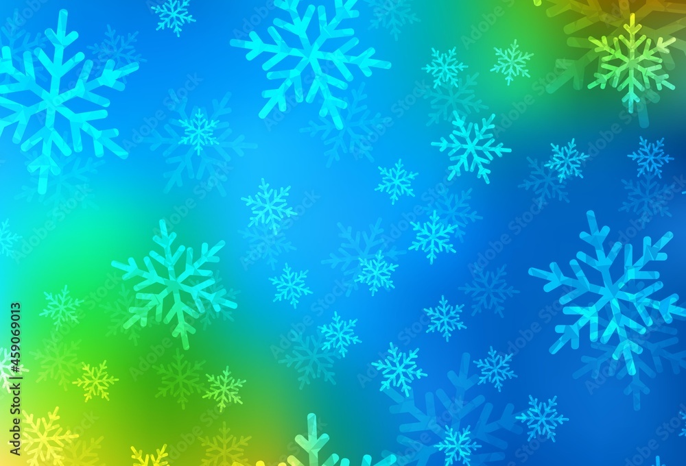 Light Blue, Green vector pattern in Christmas style. Light Blue, Green vector pattern in Christmas style.