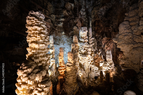 Obraz na płótnie Underground krust cave in Marche Region, Italy. Frasassi w salonie