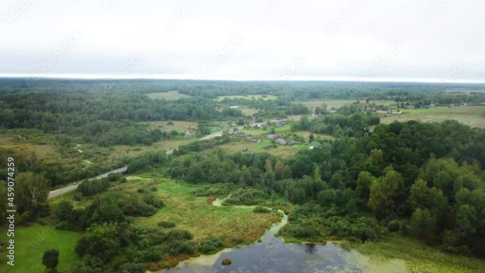 Lake Vyshedskoe and Ovsyanka river Lake Vyshedskoe and Ovsyanka river