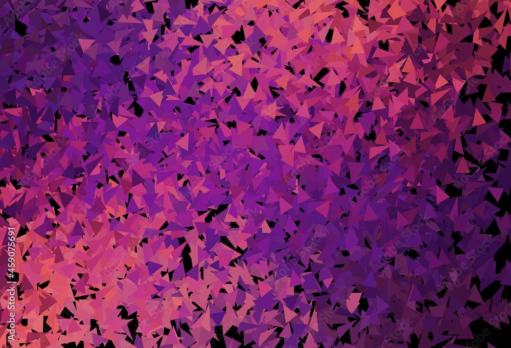 Obraz premium Dark Pink, Yellow vector background with polygonal style.