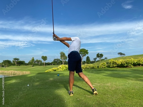 golfer on the green