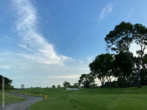 golf course in the summer