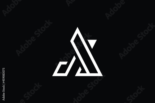 AI logo letter design on luxury background. IA logo monogram initials letter concept. AI icon logo design. IA elegant and Professional letter icon design on black background. AI IA