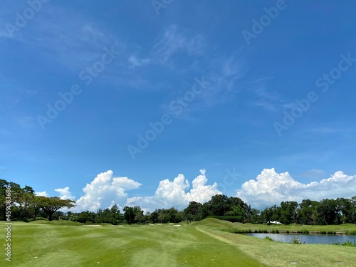 golf course in the summer