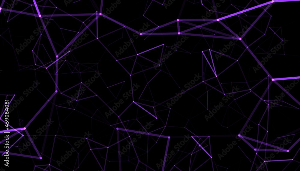 The animation of glowing fibers alternate colors.