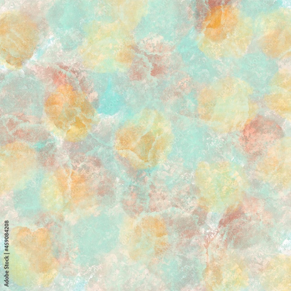 colorful watercolor paint blue,yellow ,orange and green vintage tone color style background 