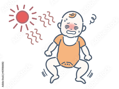 熱中症の赤ちゃん
