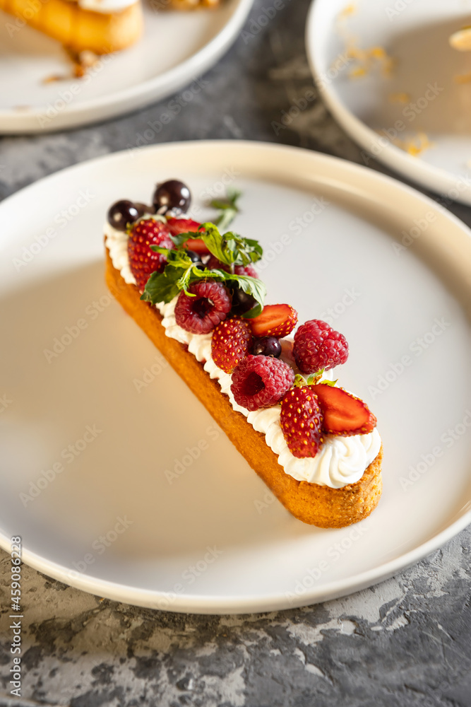 tart with strawberry tart with strawberry
