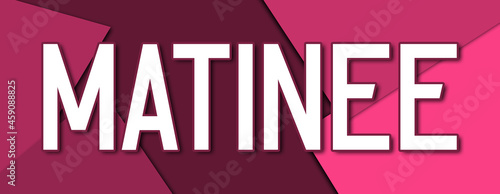 Quadro em tela Matinee - text written on pink paper background