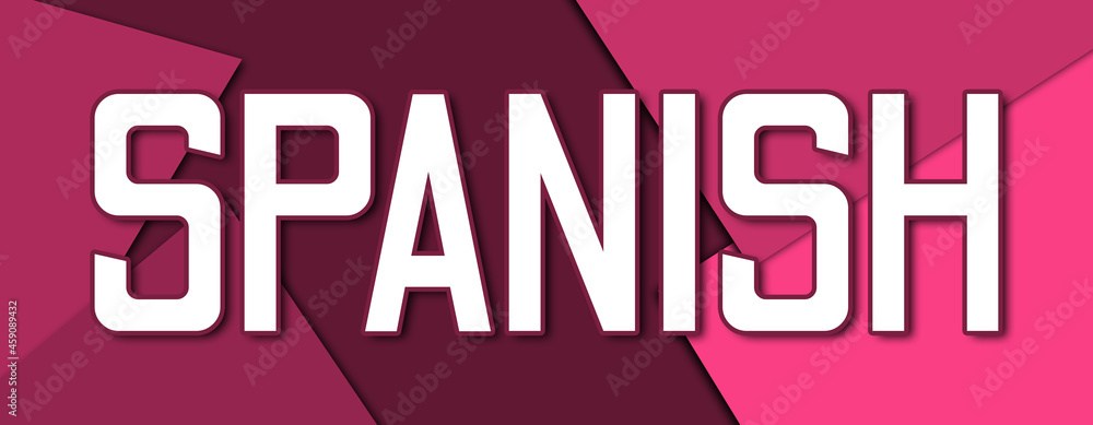 Spanish - text written on pink paper background Spanish - text written on pink paper background