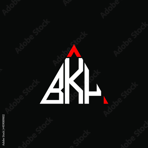 BKY letter logo creative design. BKY unique design
 photo