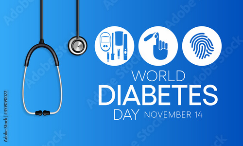World Diabetes day is observed every year on November 14, it is the primary global awareness campaign focusing on diabetes. Vector illustration