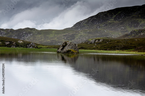 lake and mountains