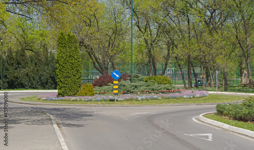 Roundabout in park