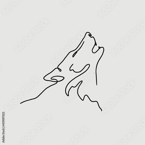 Wolf silhouette
