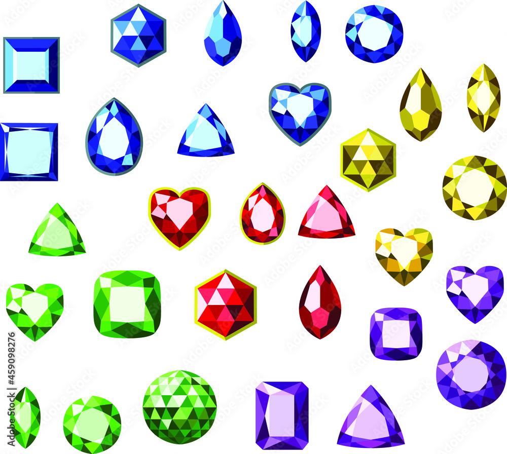 Set of gemstones Set of gemstones