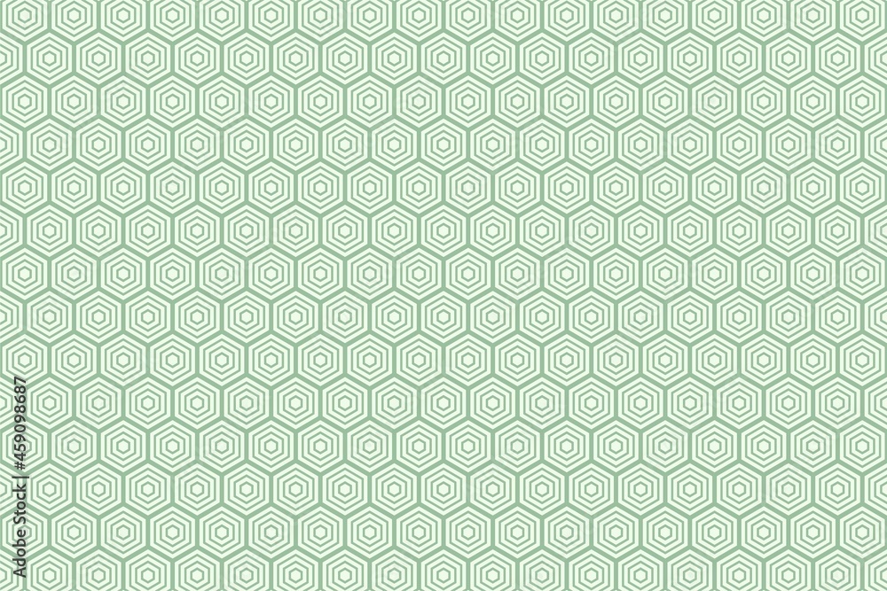 Vector graphic of seamless geometric pattern in smooth green color. Digital watermark for certificate, banknote, money design, currency, note, check, ticket, diplomas, gift voucher etc.
